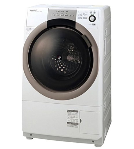 シャープ 7.0kg ドラム式洗濯乾燥機【左開き】ホワイト系SHARP プラズマクラスター洗濯乾燥機 ES-S70-WL
