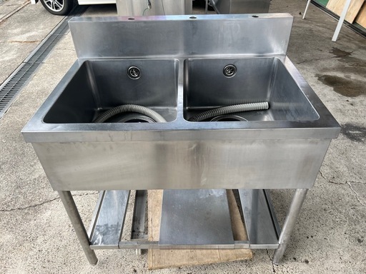2槽シンク 900x600x800(+150)