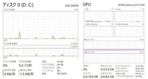 Lenovo ThinkCentre M73（i7/16GB/SSD/GTX1050）