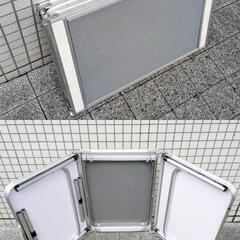 【お取引中】アウトドアテーブル アルミ レジャーテーブル 軽量折りたたみ 高さ調整 机 バーベキューテーブル コンロ BBQ アウトドア キャンプの画像