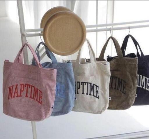 Naptime ナップタイム コーデュロイ トートバッグ Naptime ナップタイム トートバッグ コーデュロイ