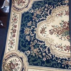 クラシック花柄ラグ 200×250cm（4分割） DIY・リメイク素材にもの画像