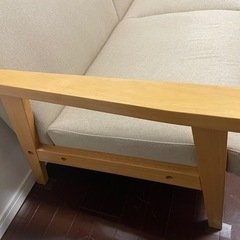 北欧風　2人掛けソファの画像