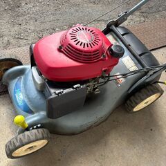 【エンジン始動確認済】ホンダ HONDA Holiday HRG465H 自走式 芝刈機 刈刃回転OKの画像