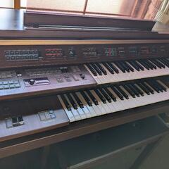 ヤマハのエレクトーン　「ELECTONE　FE-50」ブラウンの画像