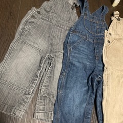 90サイズ GAP オーバーオール　3着の画像