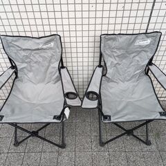【お取引中】コールマン Coleman アームチェア 椅子 2個セット グレー 2000026733の画像