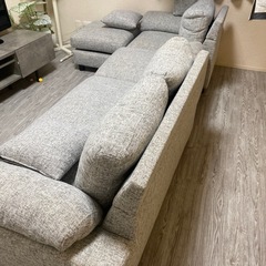 三人掛け洗えるカウチソファ　の画像