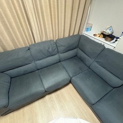 [終了]ニトリ 布張りカウチソファー ウォール3KD 240x200 88161の画像