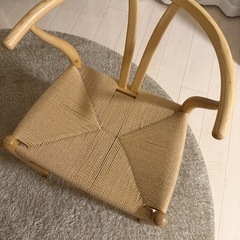 【美品】ペーパーコード ダイニングチェア 完成品 天然木　ナチュラルの画像
