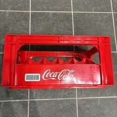【希少】Coca-Cola コカ・コーラ ガラス瓶用ケース クレート 赤色 24本収納 レトロ インテリア 収納 コンテナの画像