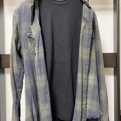 Zara ビンテージ風 チェックシャツ 長袖 メンズ
の画像