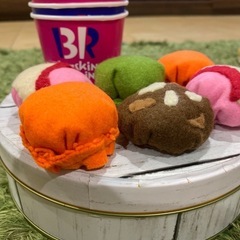 フェルトままごと　サーティーワンアイスクリームセットの画像
