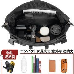 バイク用 サイドバック 6L 大容量 防水サドルバッグ マフラー対応 収納バックの画像