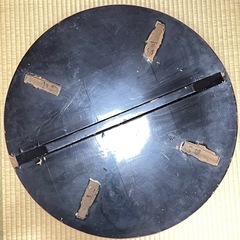 漆塗り 円形座卓  脚なし(撮れている)の画像