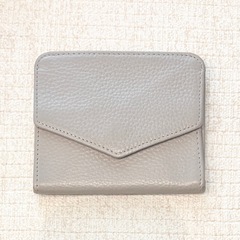 本革 極薄 小銭入れ付き ミニ 財布 LASIEM スキミング防止機能付きの画像