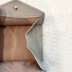 本革 極薄 小銭入れ付き ミニ 財布 LASIEM スキミング防止機能付きの画像