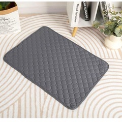 新品未使用【4枚セット】グレー洗える マット ペットシーツ の画像