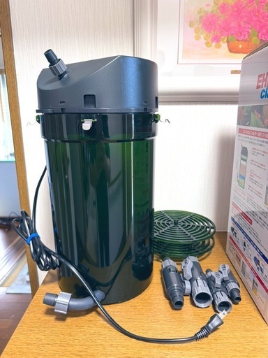 売れました！【美品】エーハイム クラシックフィルター2217-NEW（50Hz・東日本地域用）粗目・細目フィルターとダブルタップ付き