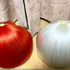 日本人形　紅白セット　骨董品の画像
