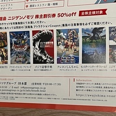 淡路島ニジゲンノモリ50%割引券4人分の画像