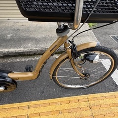 中古Panasonic電動アシスト自転車　6.6Ah4点灯の画像