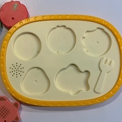 こどもちゃれんじ⭐︎型はめパズル 食べ物 知育玩具 音が出る食べ物おもちゃの画像