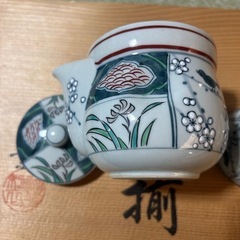 新品　一葉　茶器セット　茶窯揃　湯呑み5個の画像