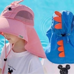 新品 日焼け帽子子供用の画像