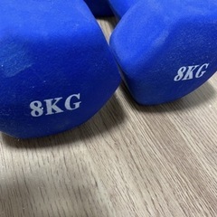 ダンベル8kg 2個セットの画像