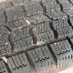 【本日午前中きまりました】155/65r14　スタッドレスタイヤ4本　ホイール付きの画像