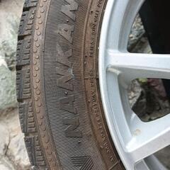 【本日午前中きまりました】155/65r14　スタッドレスタイヤ4本　ホイール付きの画像