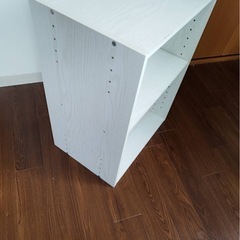 カラーボックス2段 白木目の画像