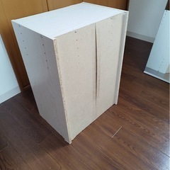 カラーボックス2段 白木目の画像