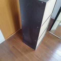カラーボックス3段 黒の画像