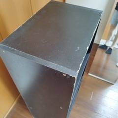 カラーボックス3段 黒の画像