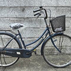 新品前カゴ・シート・鍵・ベル・後付ライト 付　26インチ自転車の画像