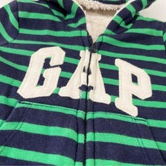 Baby GAP 12-18M 80cm　防寒モコモコ クマ耳付き ジャンプスーツの画像