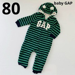 Baby GAP 12-18M 80cm　防寒モコモコ クマ耳付き ジャンプスーツの画像