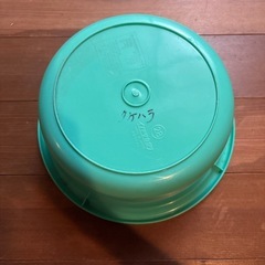洗面器　緑の画像