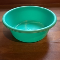 洗面器　緑の画像