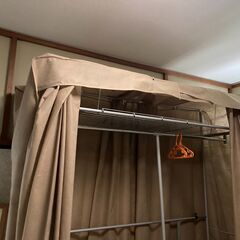 山善クローゼットハンガー　スチールラック　大型　ハンガーラック　の画像