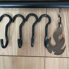 日月鉄工所 鉄男 ランタンハンガー サイド収納 セットの画像