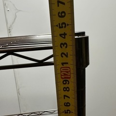 4段 ブラウン 2スチールラック(配達可)の画像
