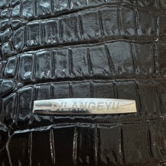 クロコ型押し ビジネスバッグ＆長財布セット（現状品）の画像