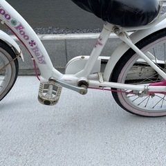 子供用自転車 Boo Foo Baby ピンク/ホワイトの画像