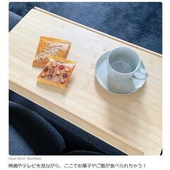 【イケア】FELFRITT フェルフリット IKEA　ソファがめちゃくちゃ快適になる「人をダメにするテーブル」 座卓　ローテーブルの画像