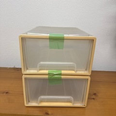 小物収納プラケース2個セットの画像