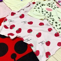 カラフル デザインＴシャツ　７枚　95cmの画像