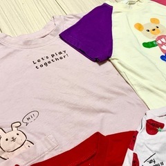 カラフル デザインＴシャツ　７枚　95cmの画像